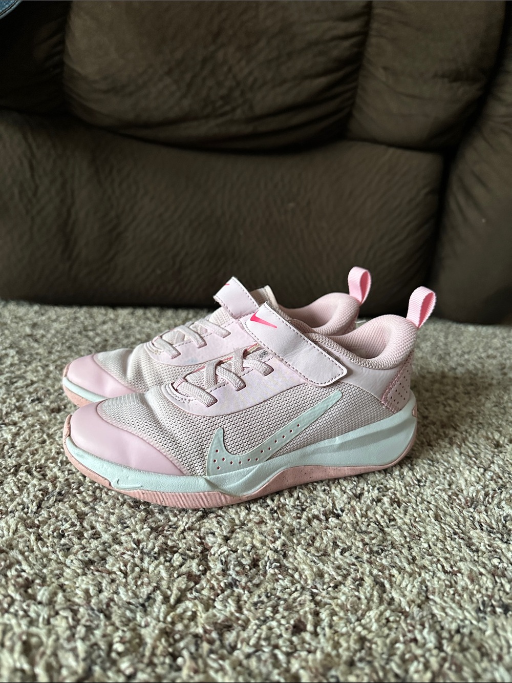 Nike Kids Pink and White Lightweight Sneakers